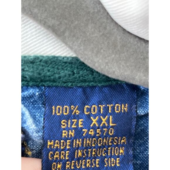 VTG Apparel Workshop Rugby Shirt Sz XXL Reinforced Elbow Y2K 80s 90s READ FLAW - Picture 4 of 8